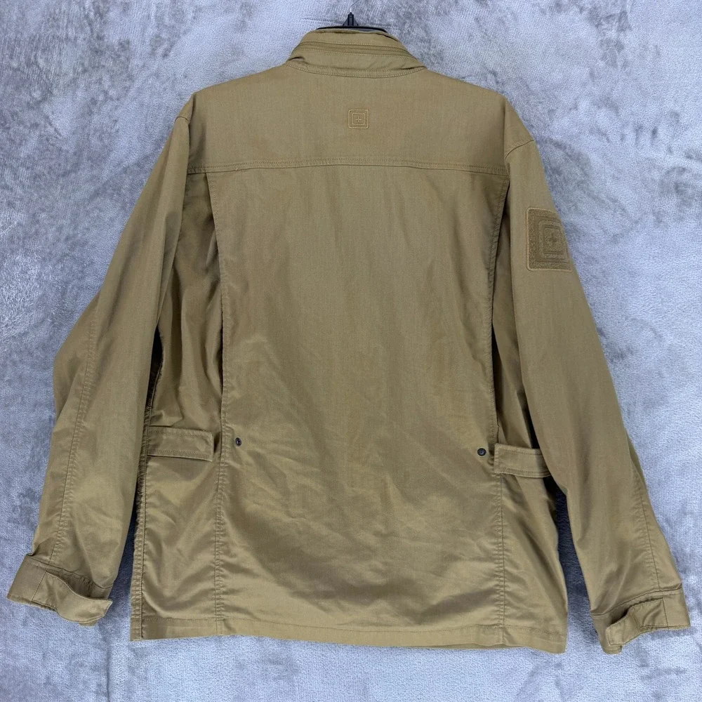 5.11 Tactical Jacket Mens Large Field Utility Coyote Brown Multi-Pocket EUC